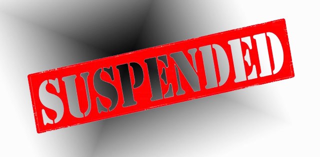 Suspended