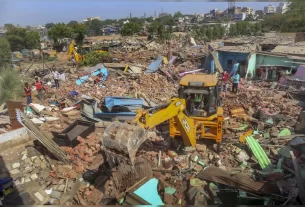 50 Jcbs 2000 Police Personnel Ahmedabad Launches Massive Demolition Drive To Remove Illegal Bangladeshi Immigrants