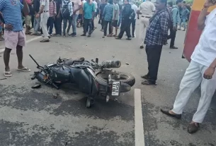 Biket Hit By Bus